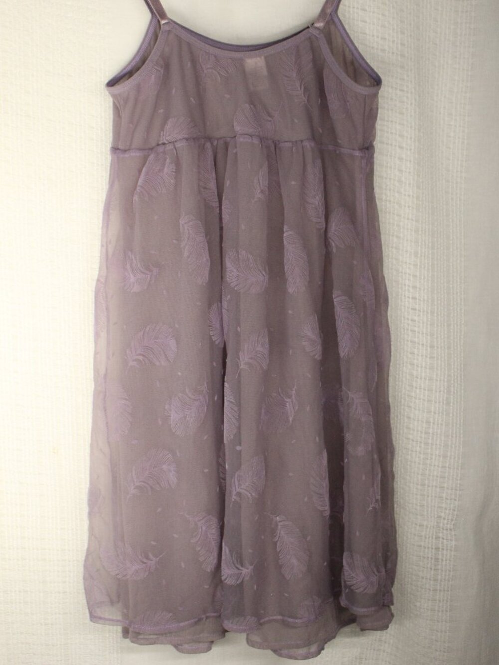Vintage Fairycore Coquette Y2K Whimsigoth Velvet Feather Slip Dress Size S - Picture 4 of 8